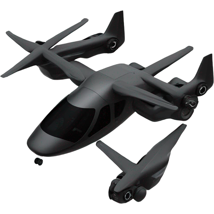 12 engine black evtol aircraft  emoji