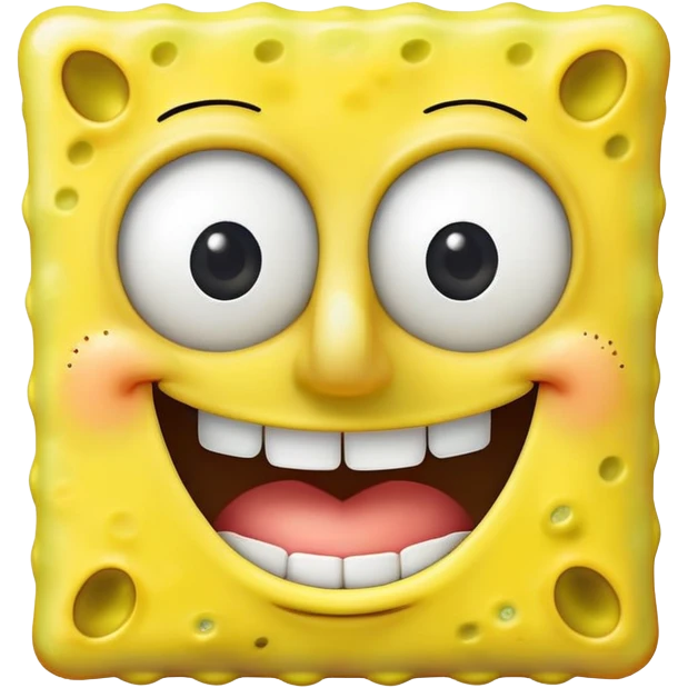 spongebob smiling with teeth emoji