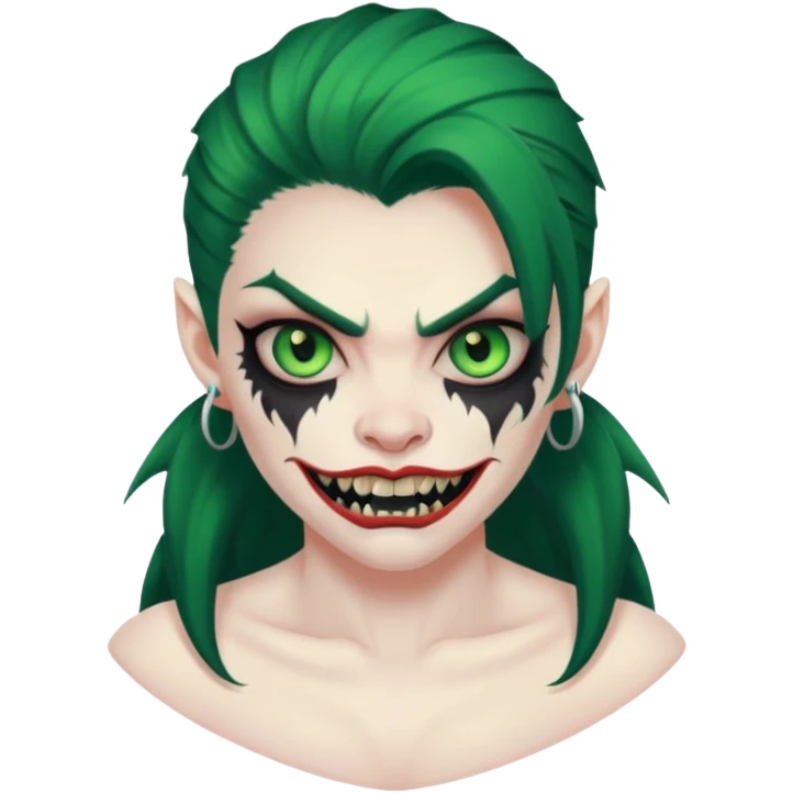 monster woman with big tattoos emoji