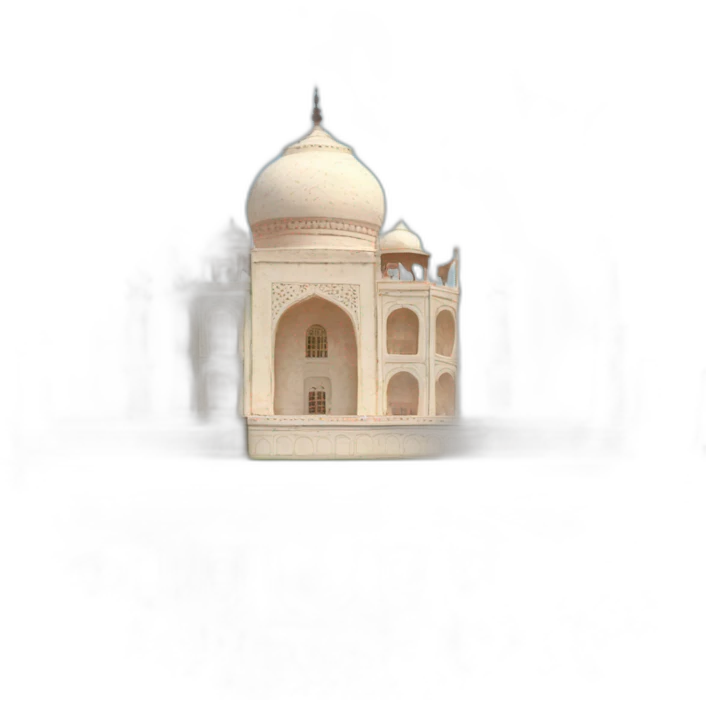 Taj Mahal covered in flowers emoji