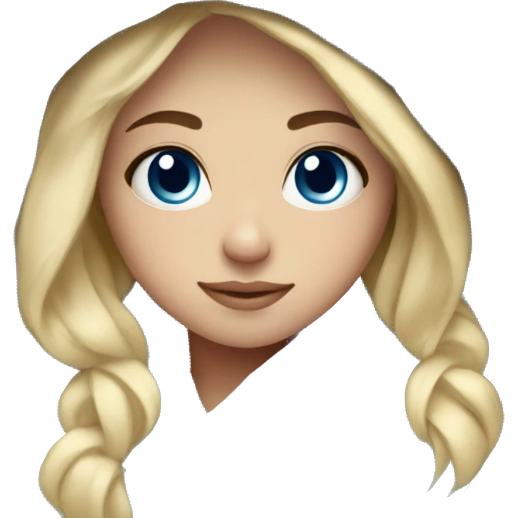 cozy blanket blonde blue eye girl emoji