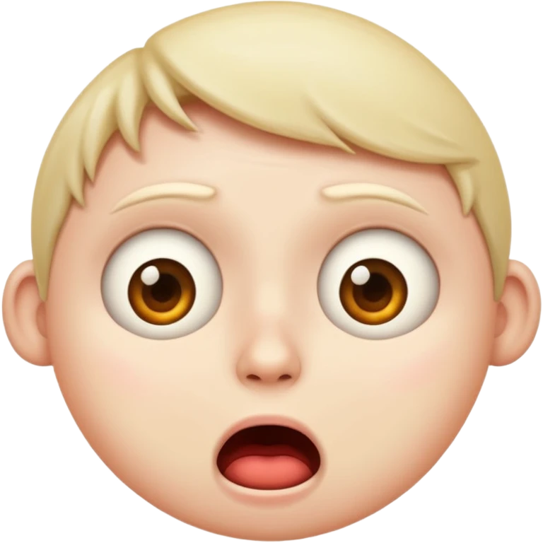 emoji showing a suprised disgusted face emoji