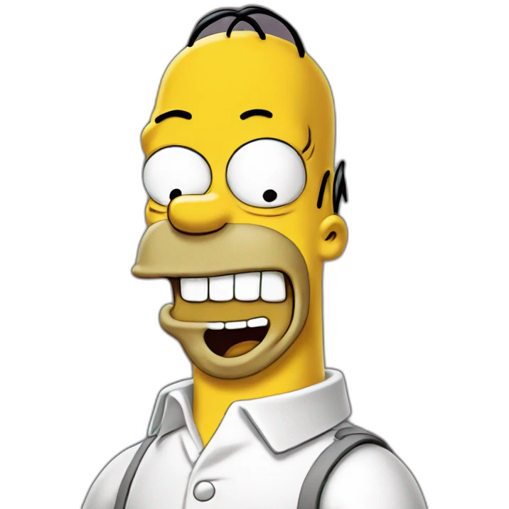 Homer Simpson laughs emoji