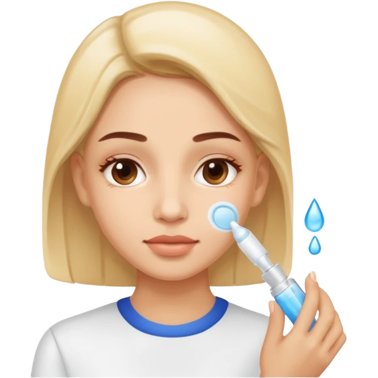 🧖🏼‍♀️ exactly like this emoji but face care with serum emoji