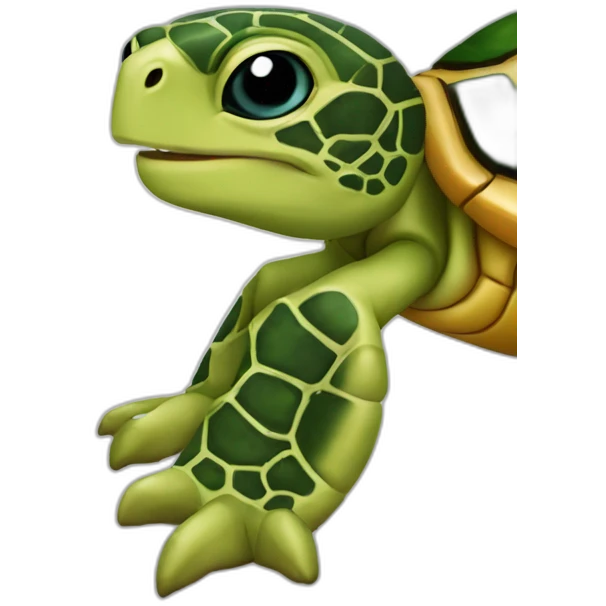 L’outre sur tortue emoji