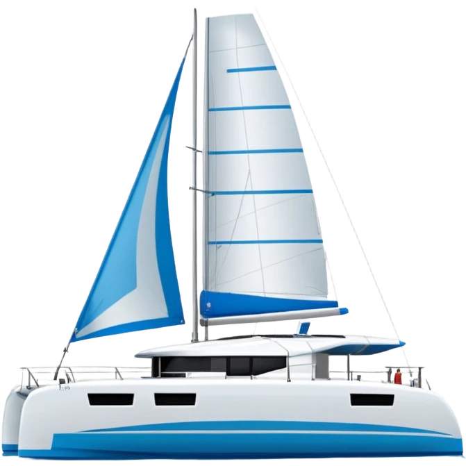 lagoon 43 catamaran facing to the right emoji