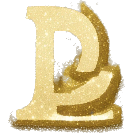 Glitter letter I emoji