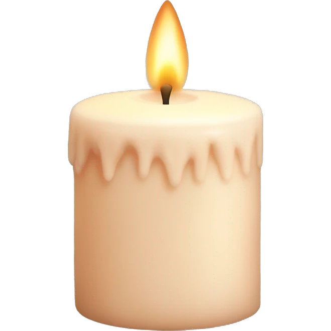 Powder-colored candle emoji