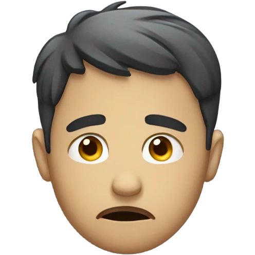 Person sad someone is flying emoji