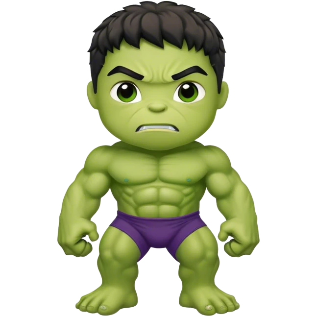 Super hero hulk kid emoji