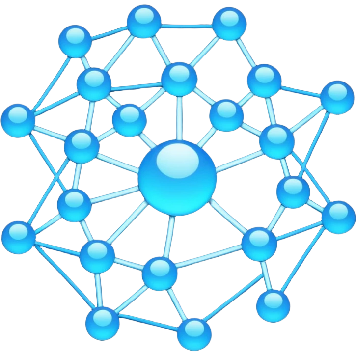 complex network of connected nodes emoji