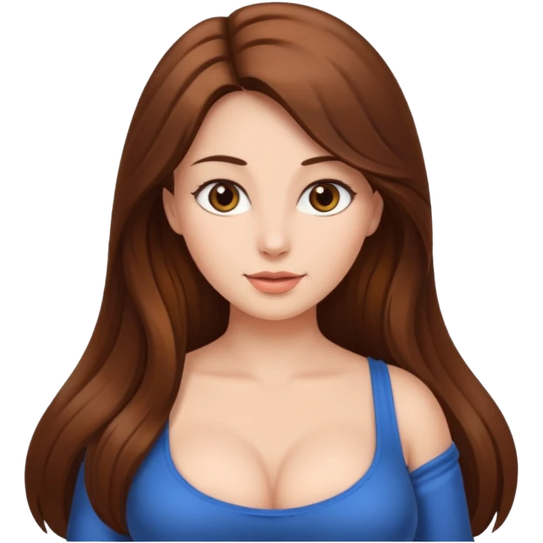 naked woman with big tits emoji