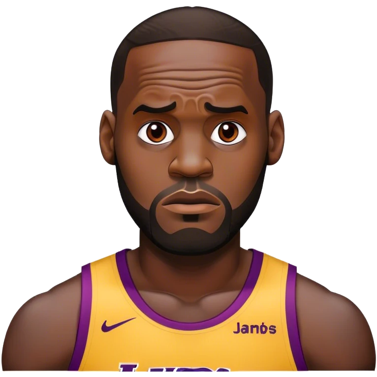 Lebron confused  emoji