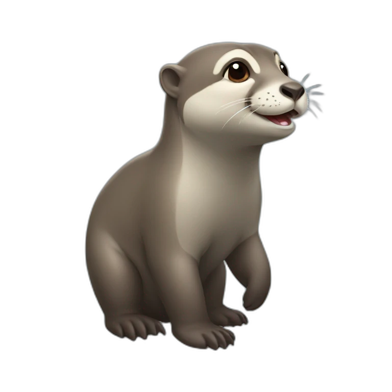 Loutre sur éléphant emoji