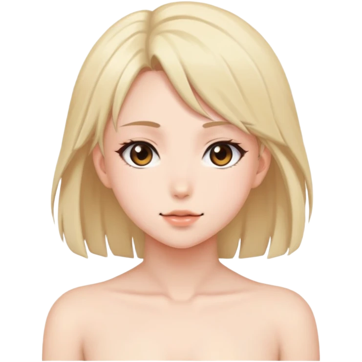 Голая аниме девушка  emoji