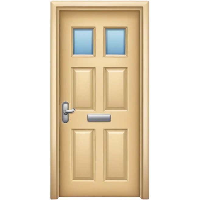 Beige Hotel room door emoji
