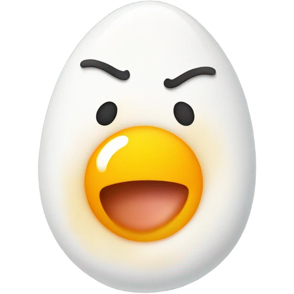 Fried egg with arms and leggs emoji
