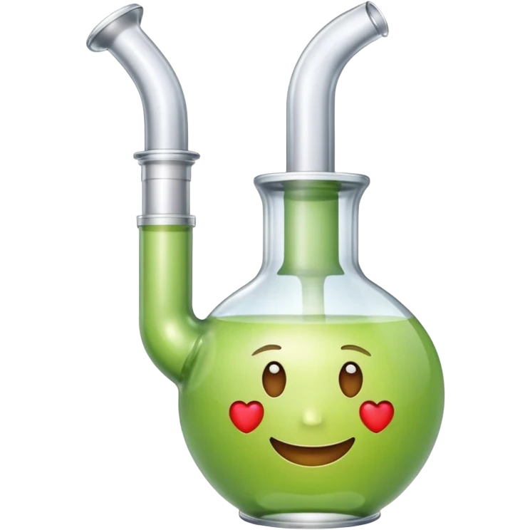simple transparent bong apple style emoji emoji