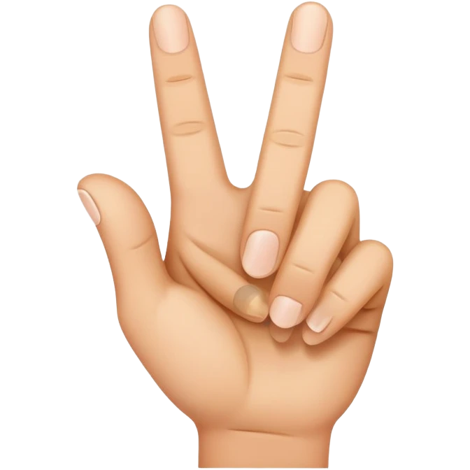 Pointing finger emoji
