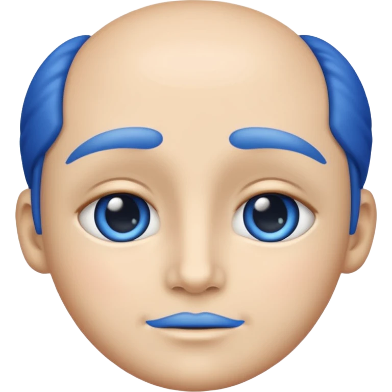 Blue face  emoji