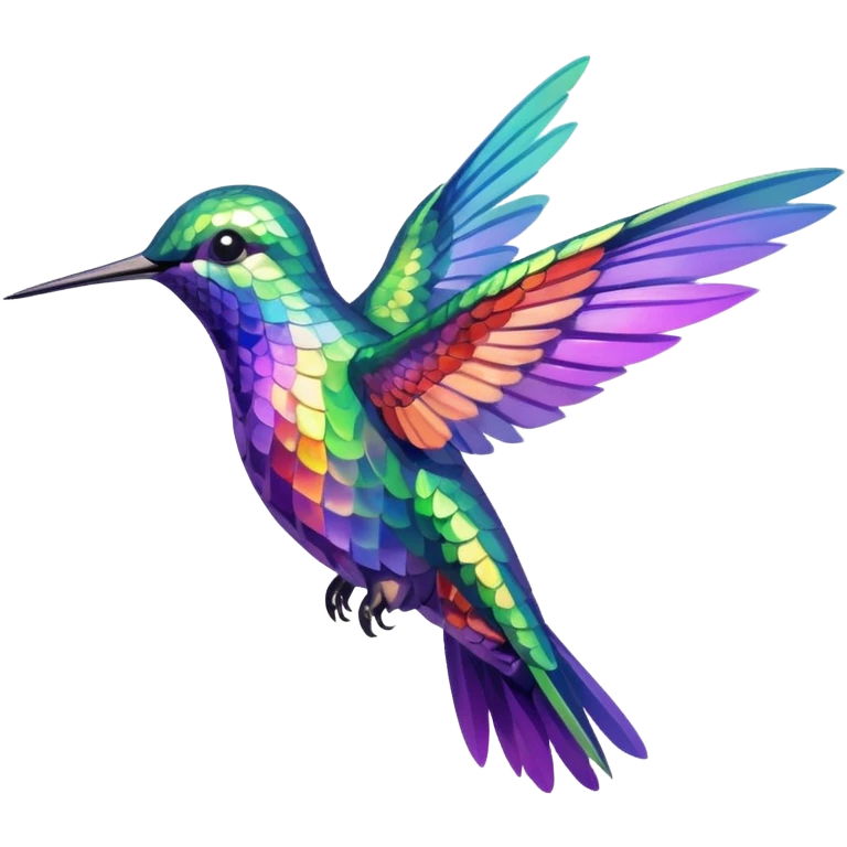 A colorful hummingbird  emoji