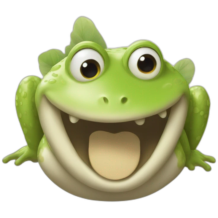 Angel Smiling toad  emoji
