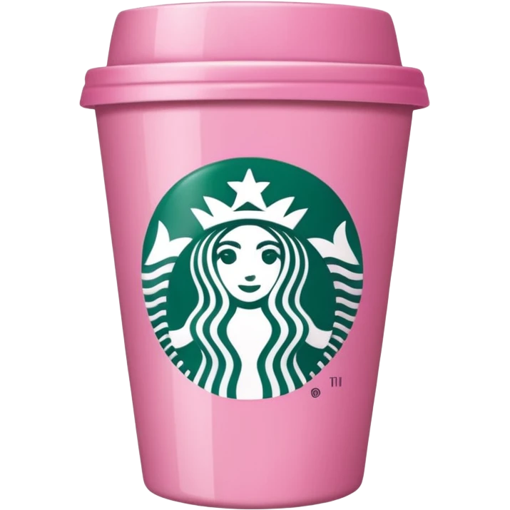 Pink Starbucks emoji