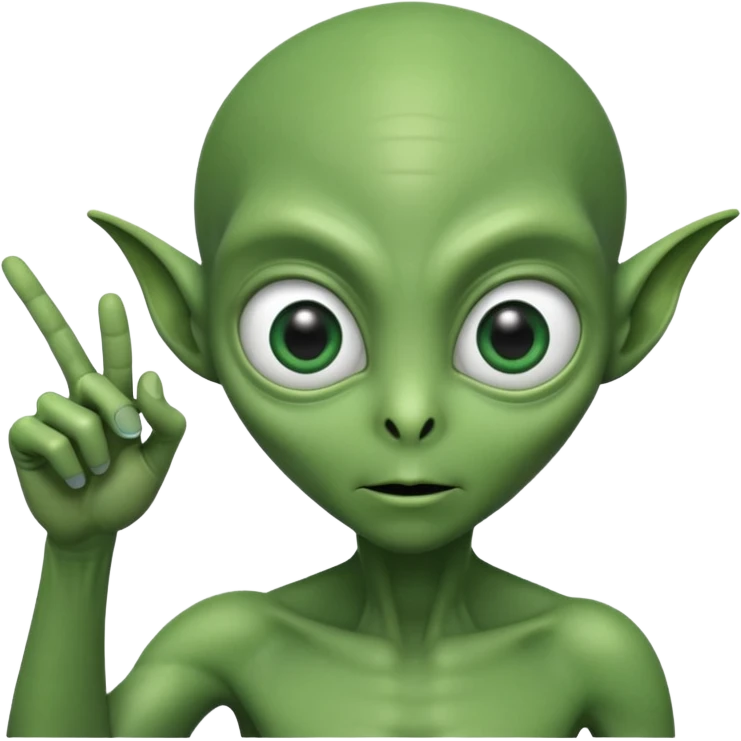 палец вправо инопланетный emoji