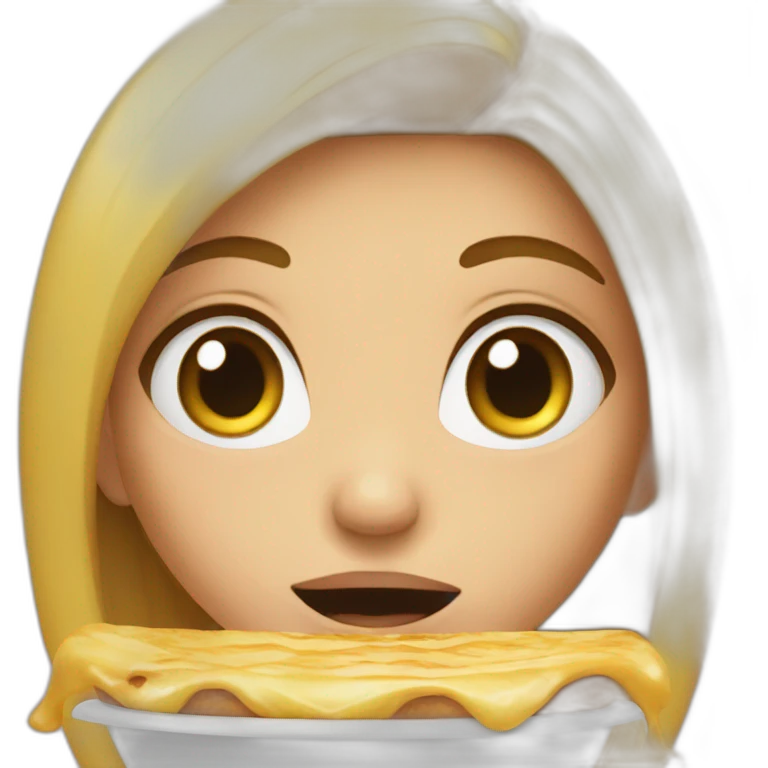 Hungry girl emoji