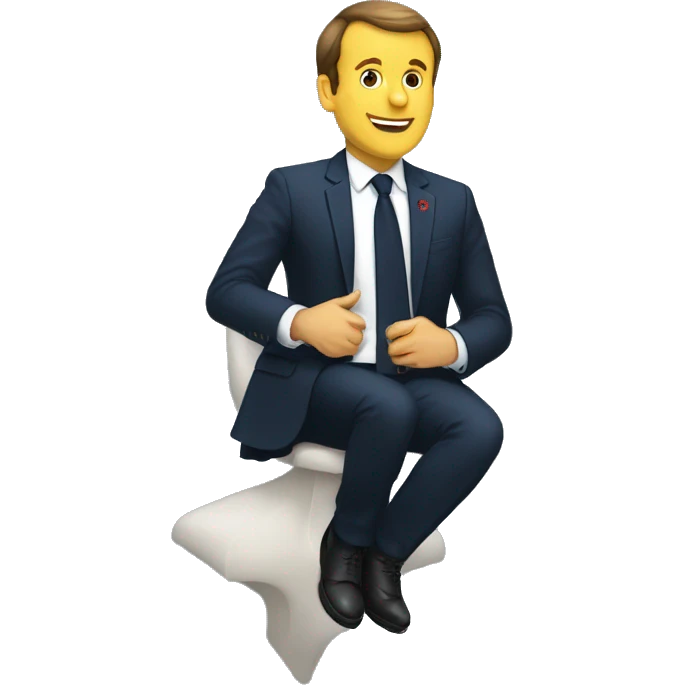 macron sur un dromadaire emoji