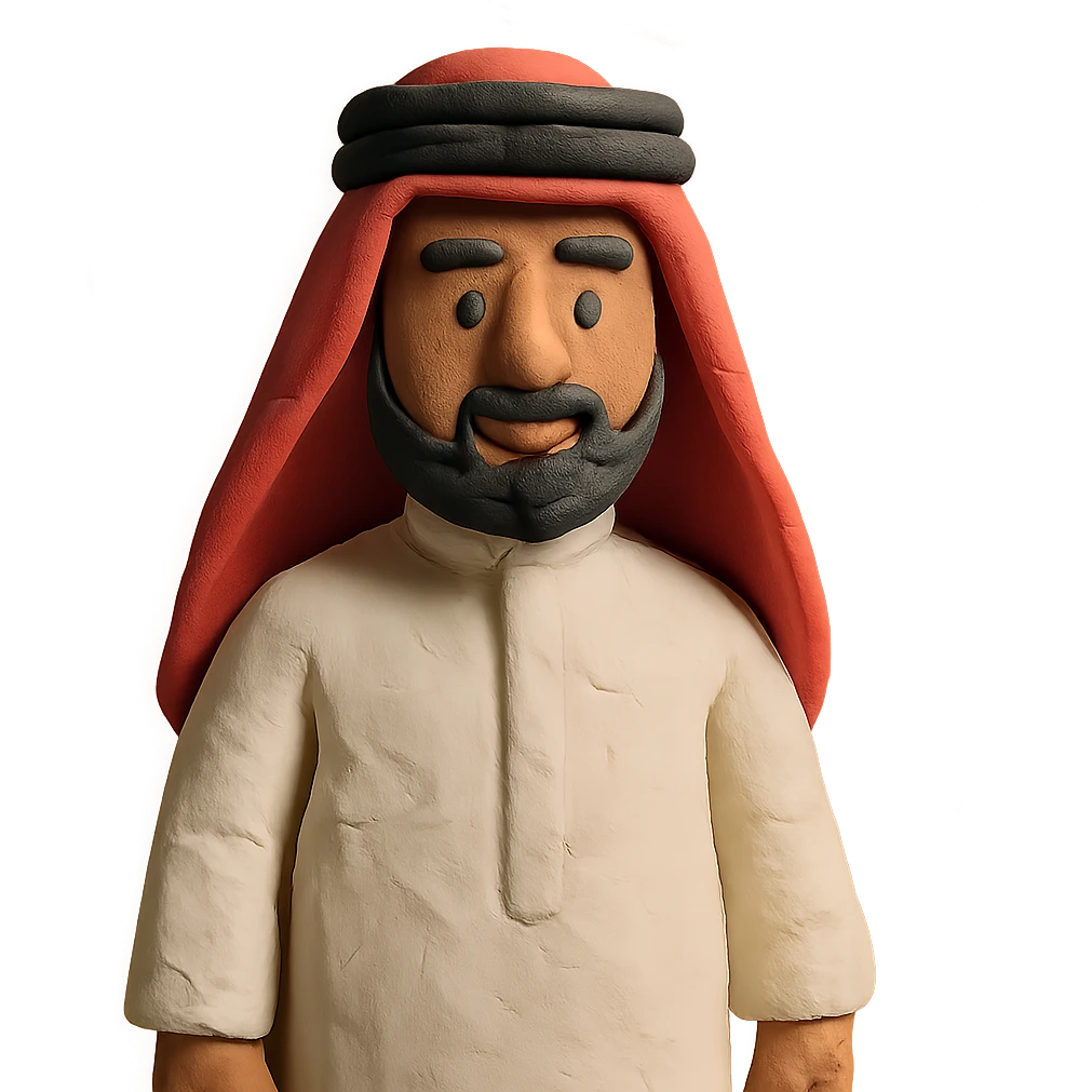 Saudi man in traditional dress emoji
