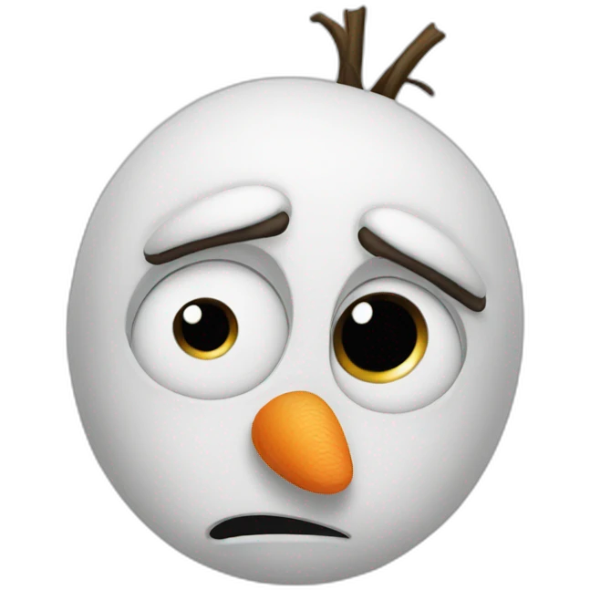 olaf sad emoji