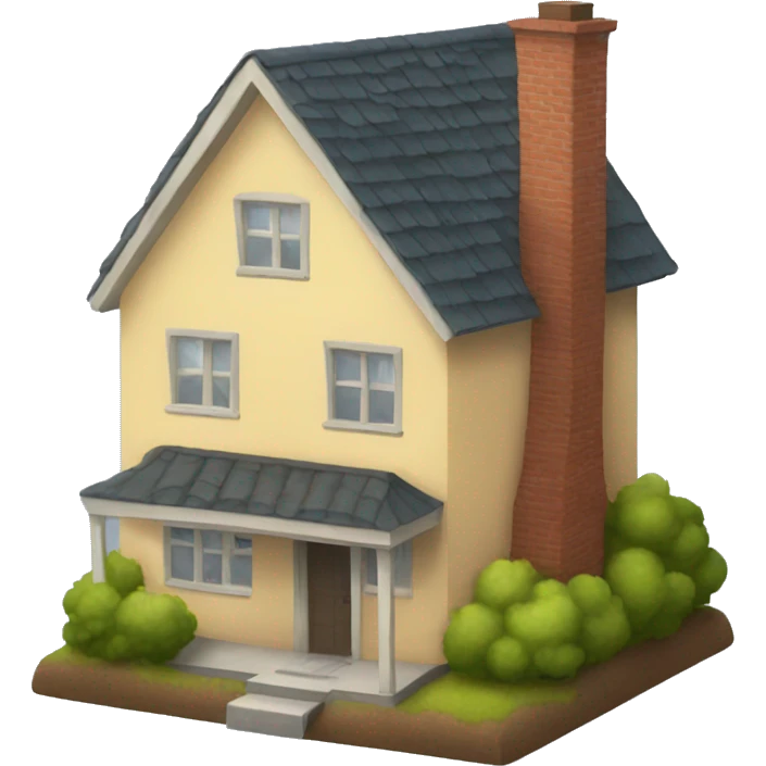A warm house emoji