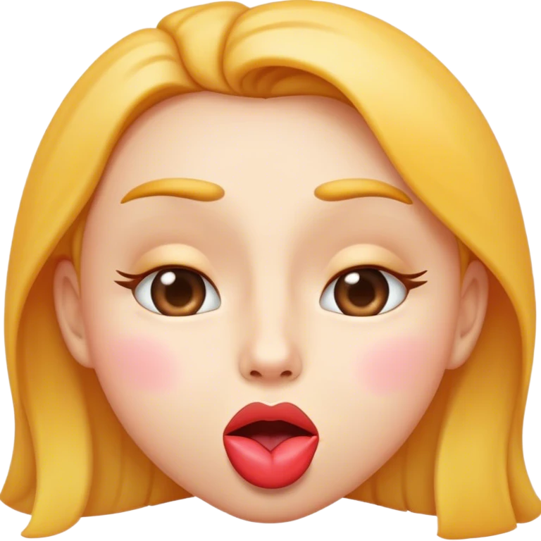 Face blowing a kiss emoji without the heart emoji