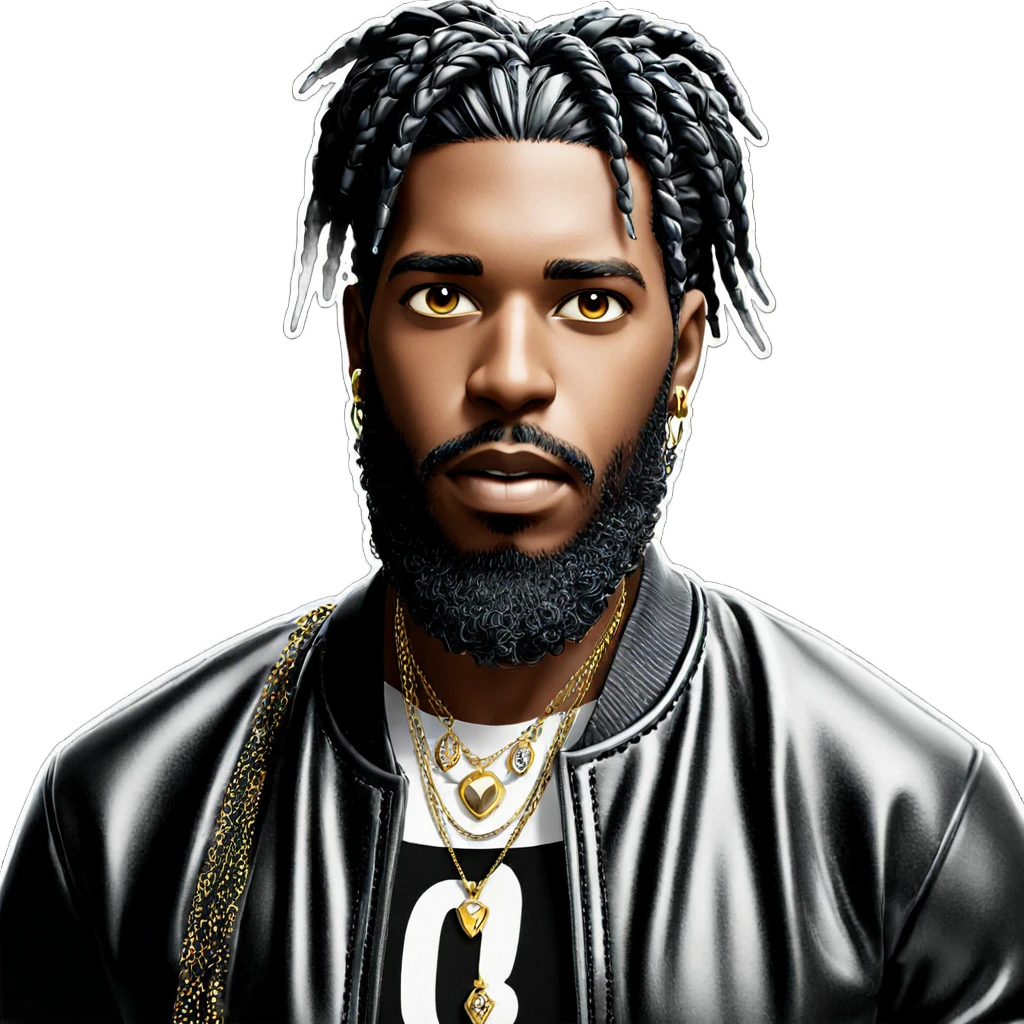 dark-skinned male with jewelry emoji