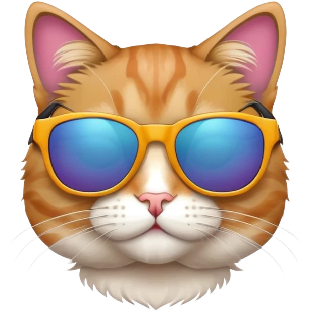 Cat wearing sunglasses emoji