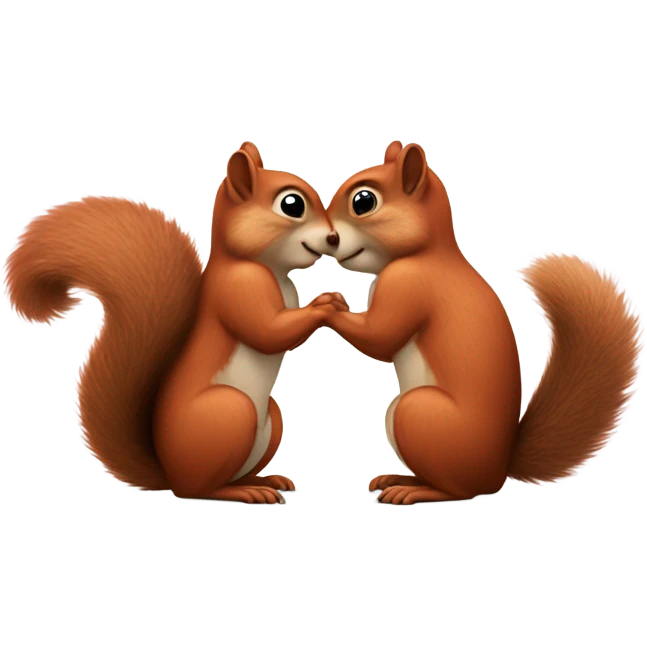 Kissing squirrel  emoji