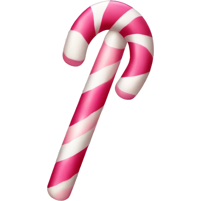 Pink candy cane emoji
