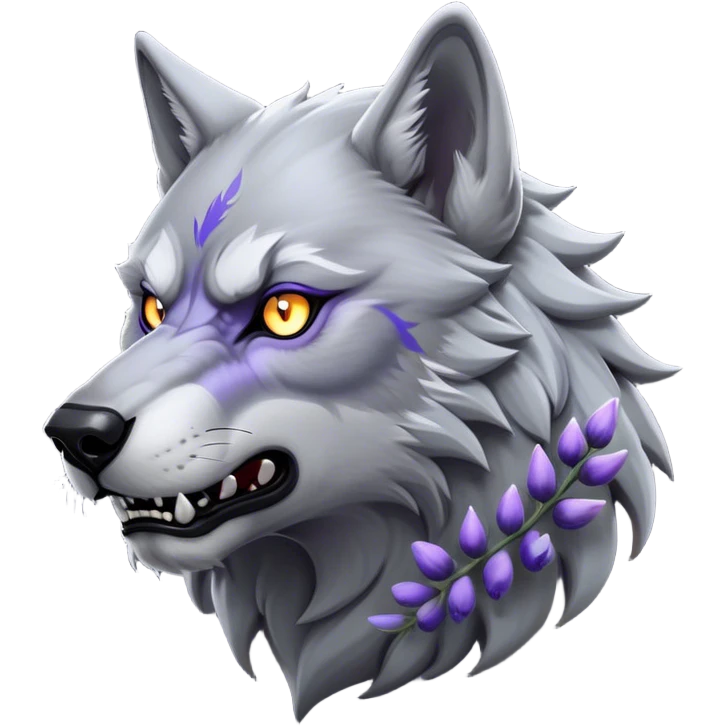 Cinematic Noble Werewolf Portrait Emoji, Formidable and majestic, with a powerful lupine silhouette in moonlit grays and silvers, featuring piercing, wise eyes and a dignified snarl that hints at untamed strength, simplified yet intricately detailed, glowing with a soft, lunar outline that encapsulates the noble duality of feral instinct and loyal guardianship! emoji
