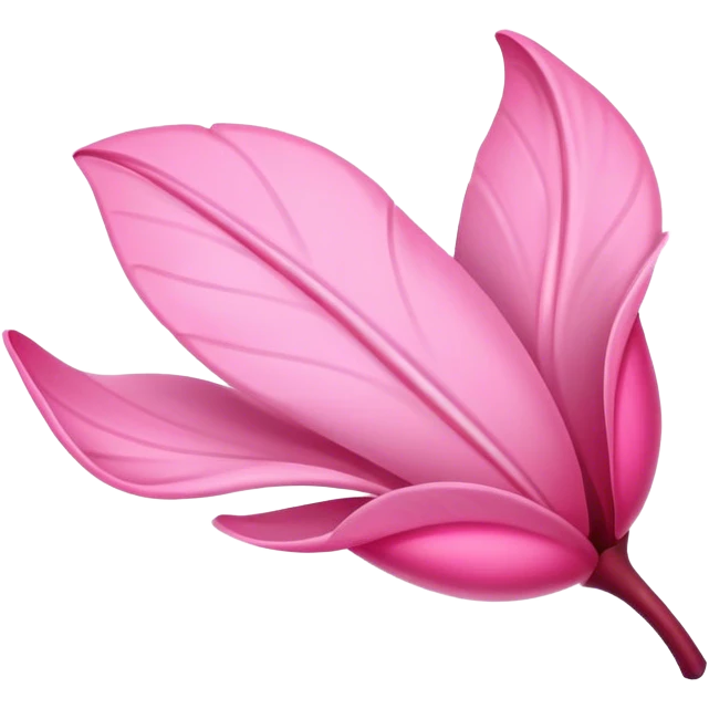 Pink petals flying in the air emoji