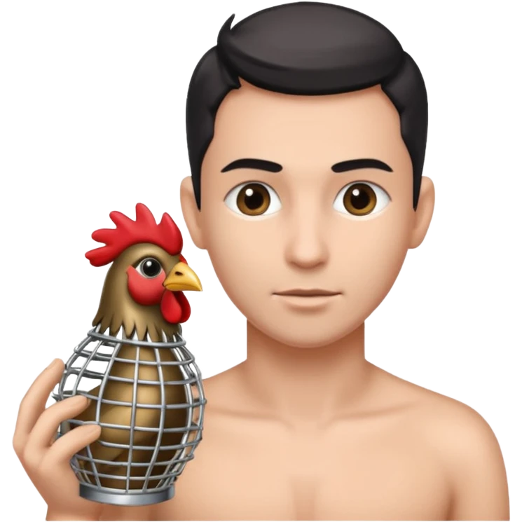 Cock caged  emoji