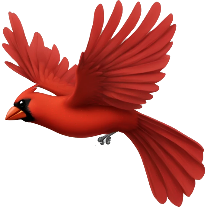 cardinal flying emoji