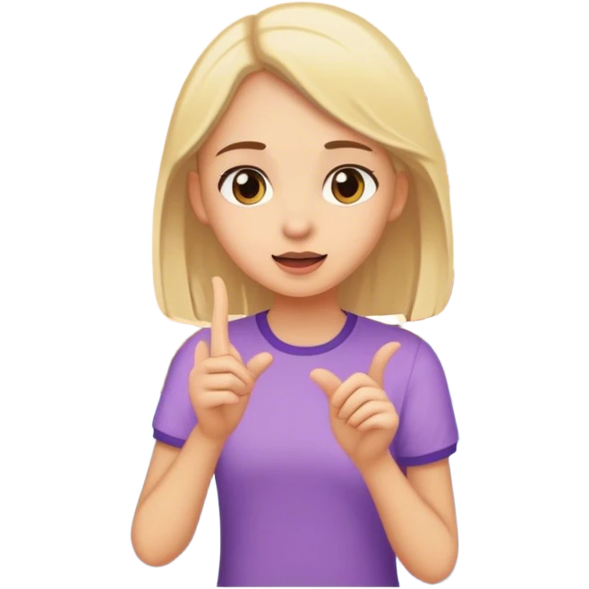 Girl talking in her roomm emoji