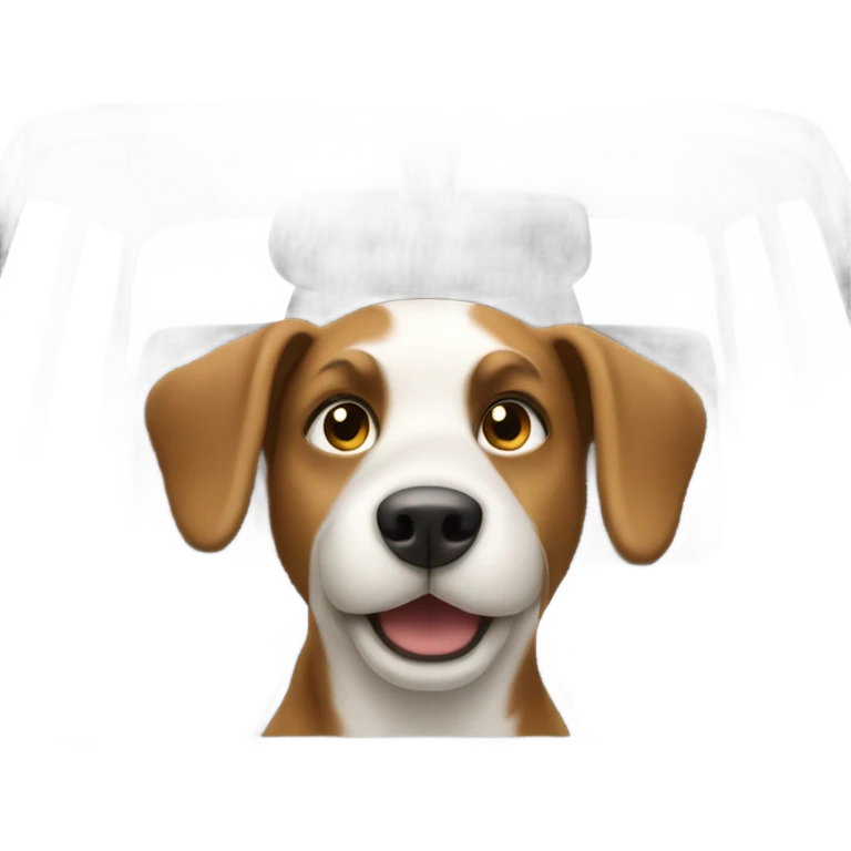 A dog driving  emoji