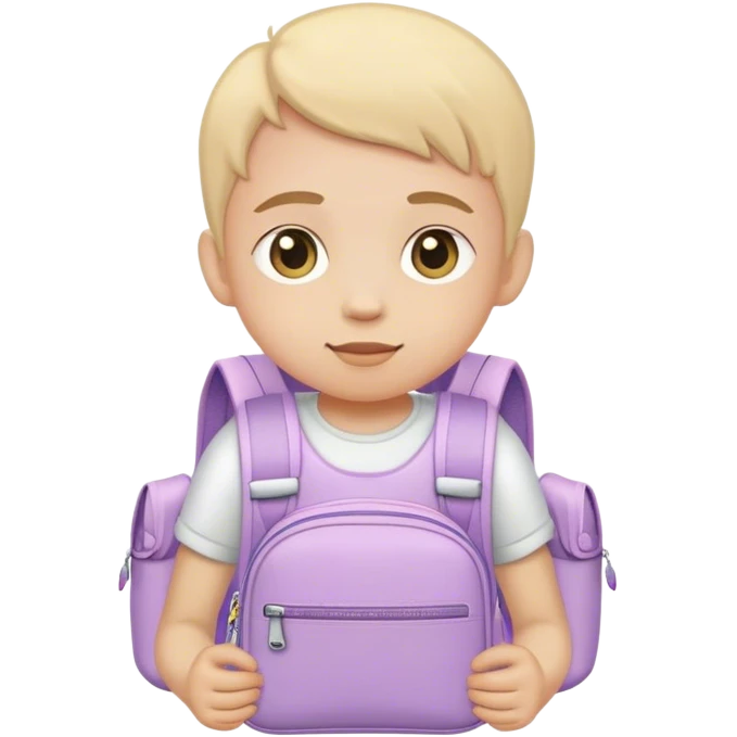 child with pastel backpack emoji