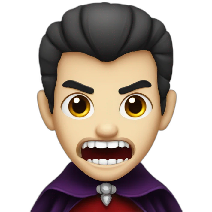 dracula fangs emoji