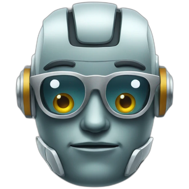 robot with glasses emoji