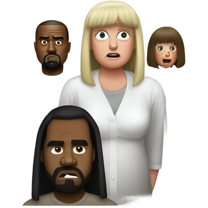Kanye west angry at Shelly Duvall  emoji