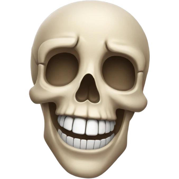 Skull emoji smiling  emoji