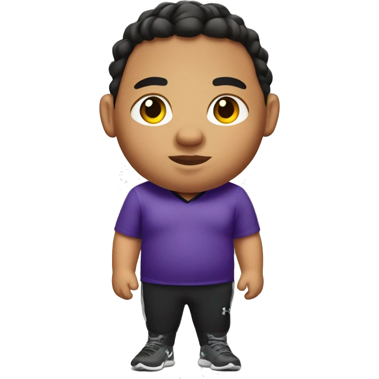 fat mexican kid with under armour shirt and cornrows emoji